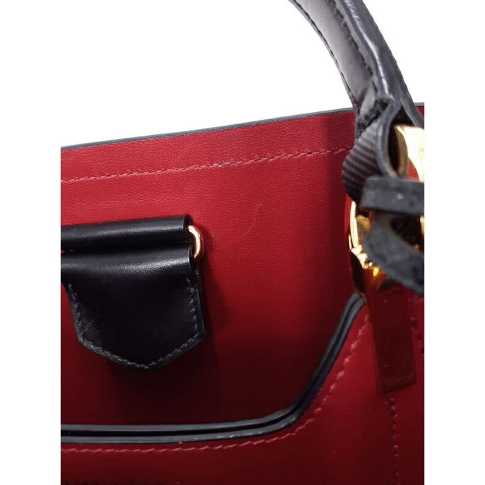 Prada Panier Saffiano leather bucket Crossobdy Shoulder bag Black - Picture 8 of 9